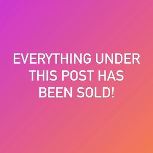 everything under this post has been sold!